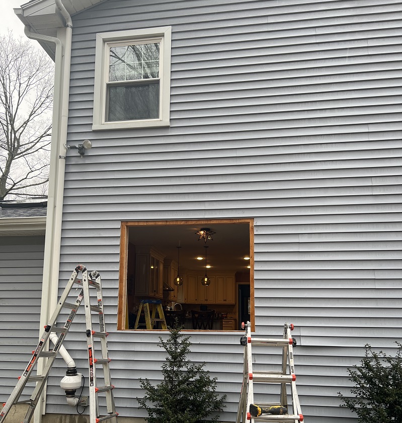 Re-framing a wall